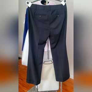 Ann Taylor, dress pant navy with pinstripe, size 12